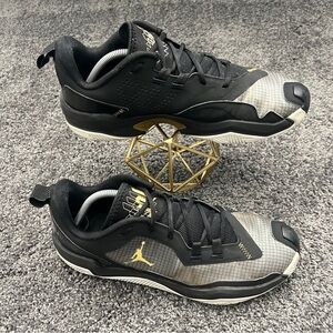 Jordan One Take 4 Shoes Men’s Size 11.5 Black White Metallic Gold DO7193-007